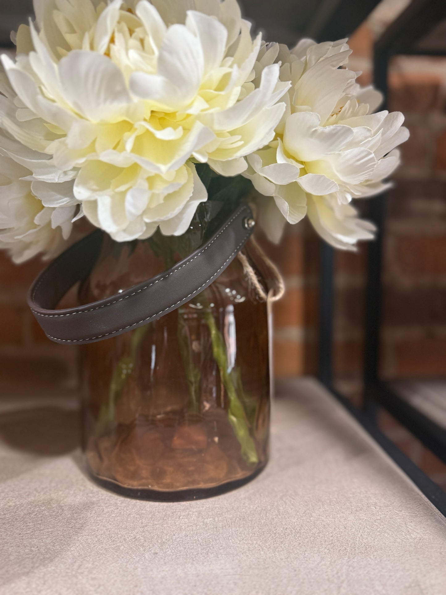 Amber Lantern Vase