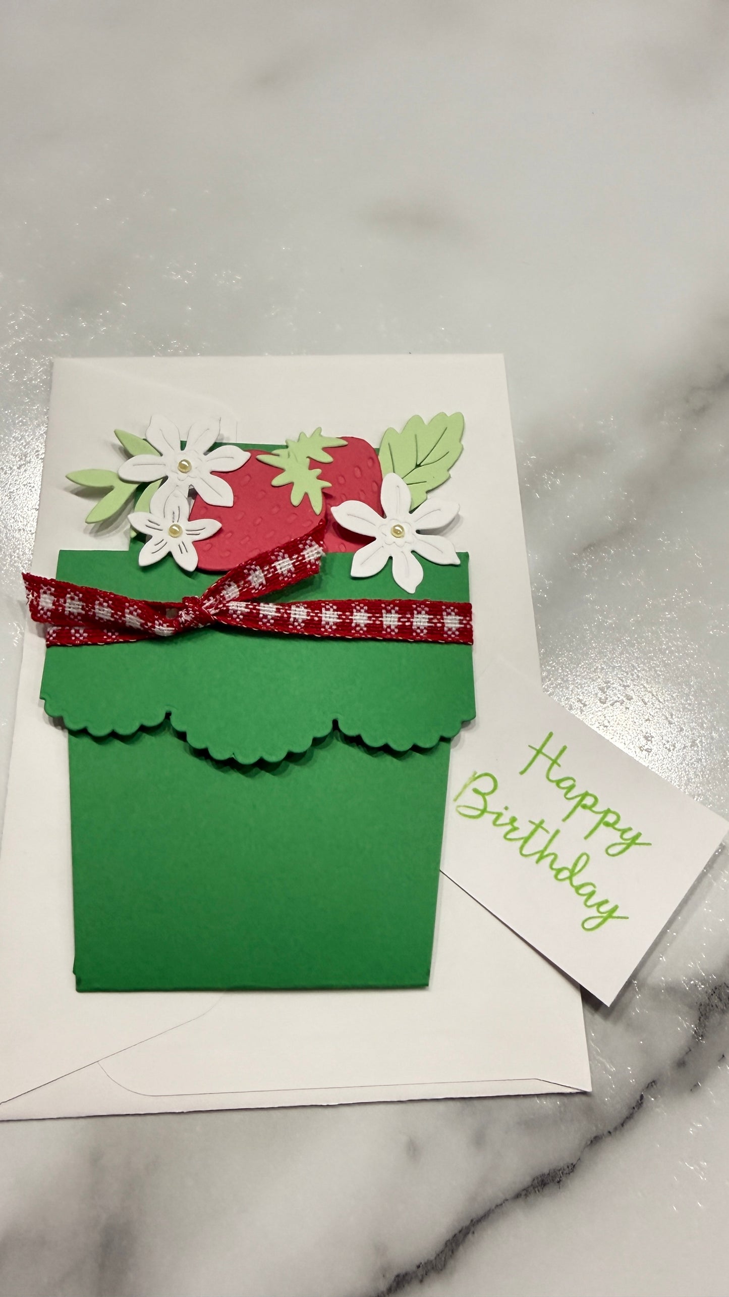 Handmade Flower Pot Greeting Card
