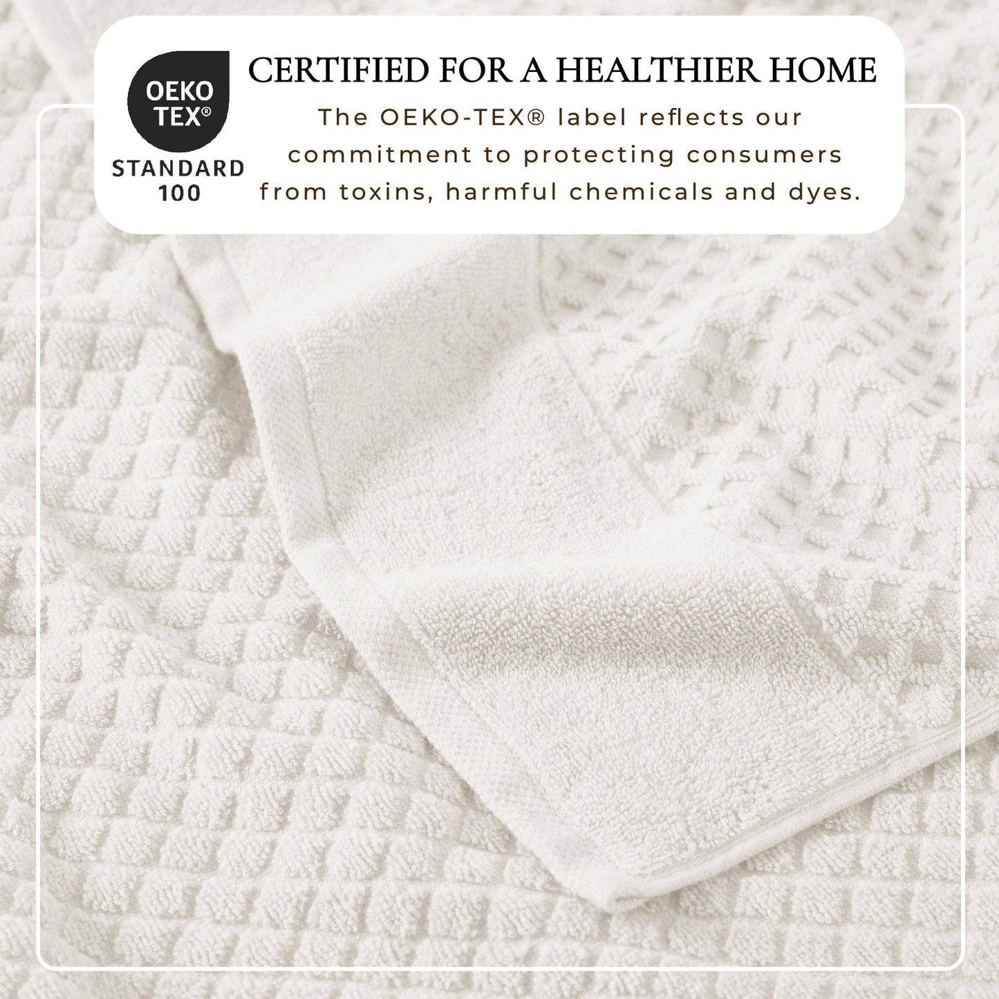 Grayson Collection - Luxury Diamond Waffle Cotton Bath Towel Collection