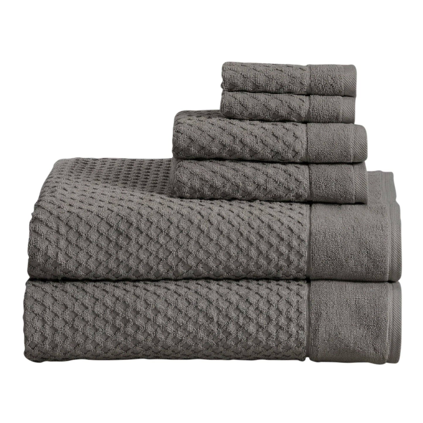 Grayson Collection - Luxury Diamond Waffle Cotton Bath Towel Collection
