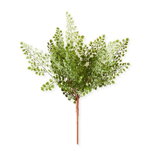 16" Artificial Maidenhair Fern Stem | Faux Greenery Spray