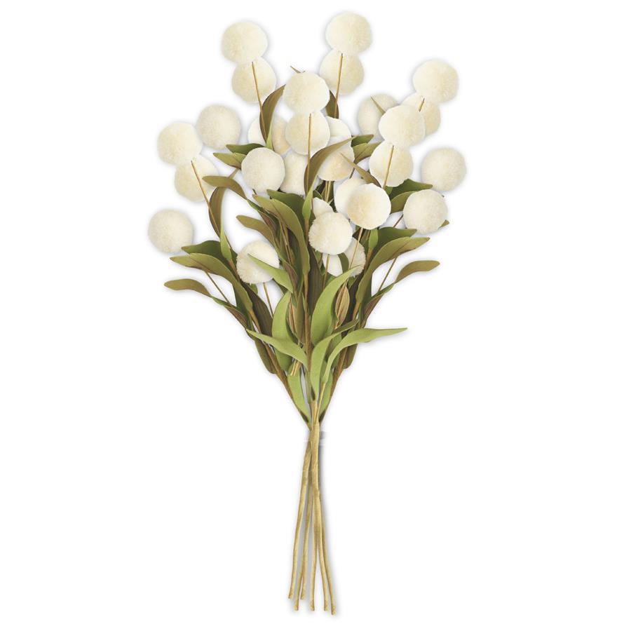 Snowball Pom Stem Bundle