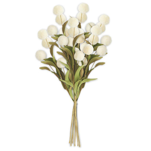 Snowball Pom Stem Bundle