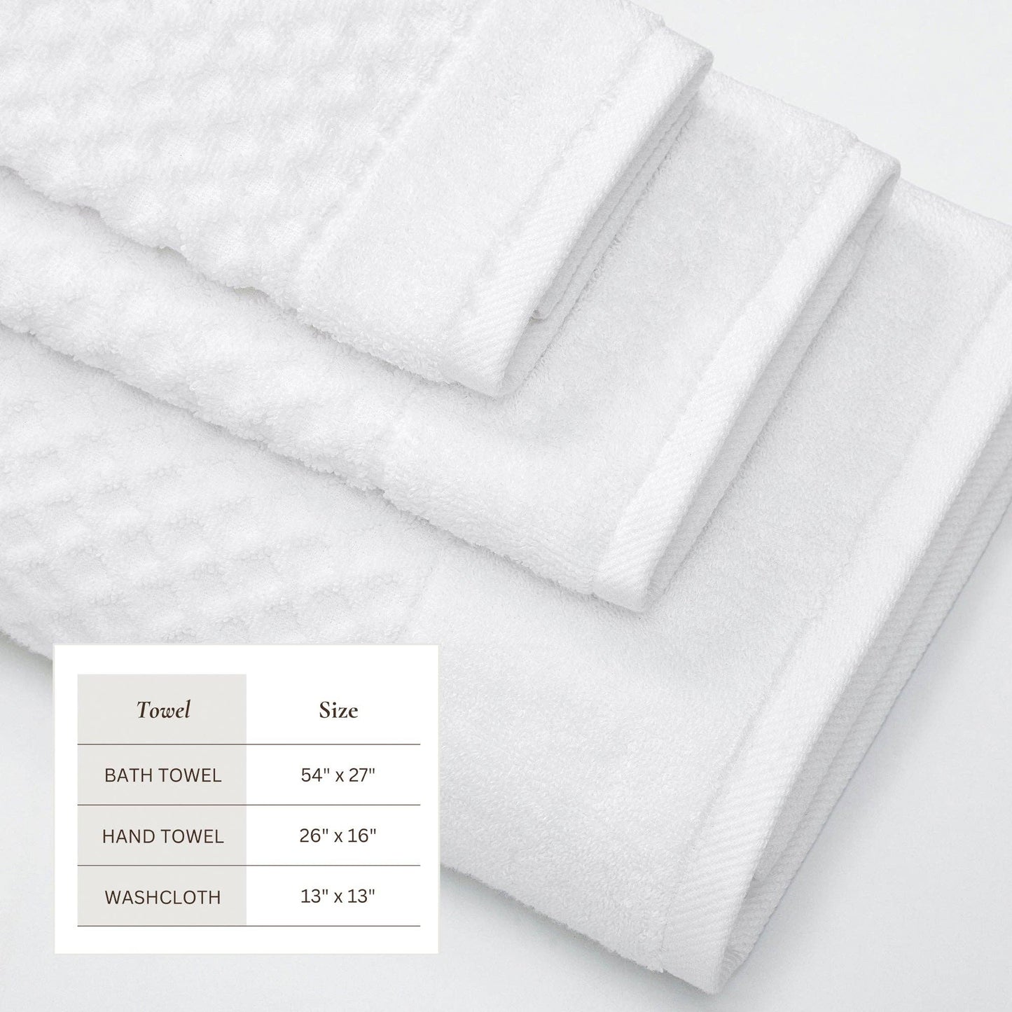 Grayson Collection - Luxury Diamond Waffle Cotton Bath Towel Collection