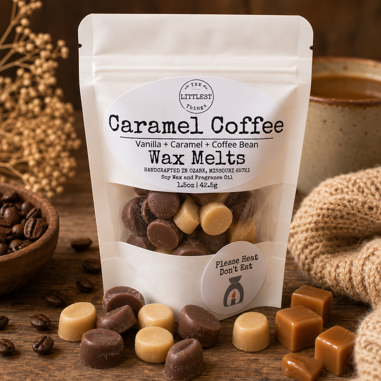 Caramel Coffee Wax Melt: 1.5oz
