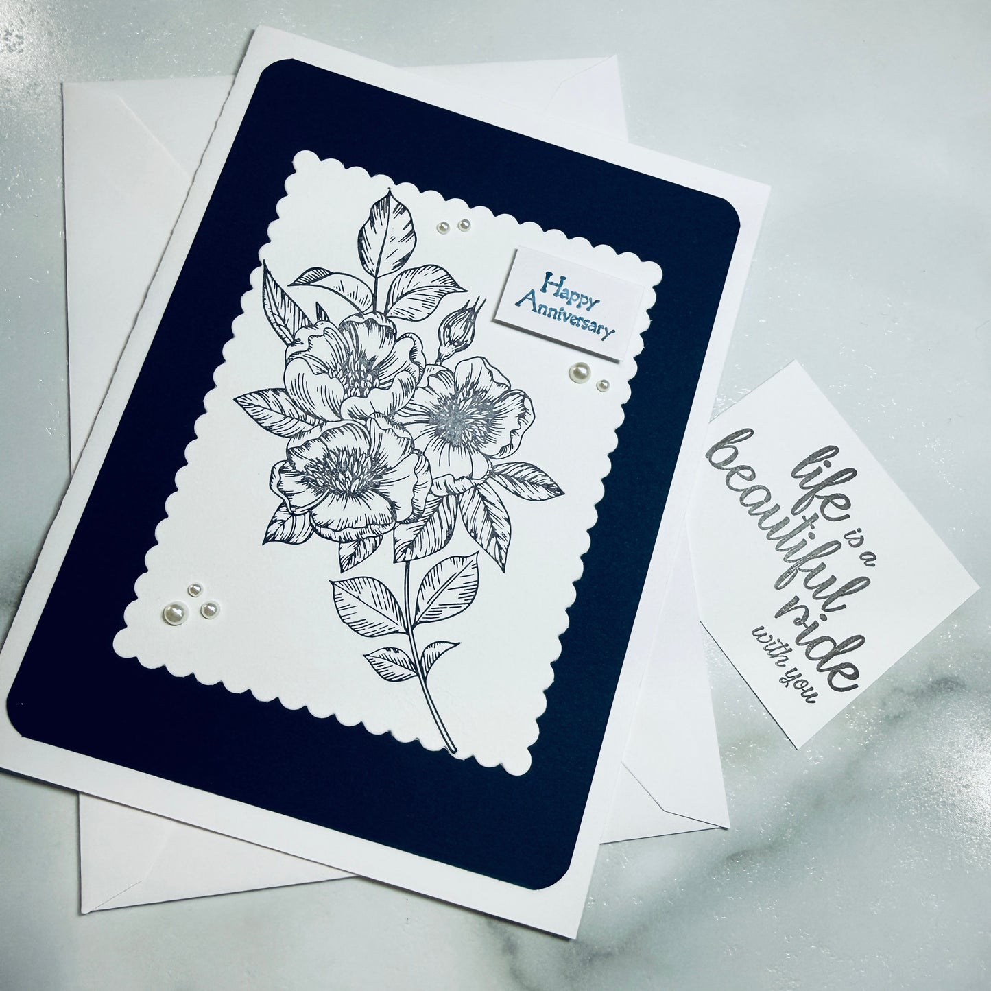 Handmade Anniversary Greeting Card