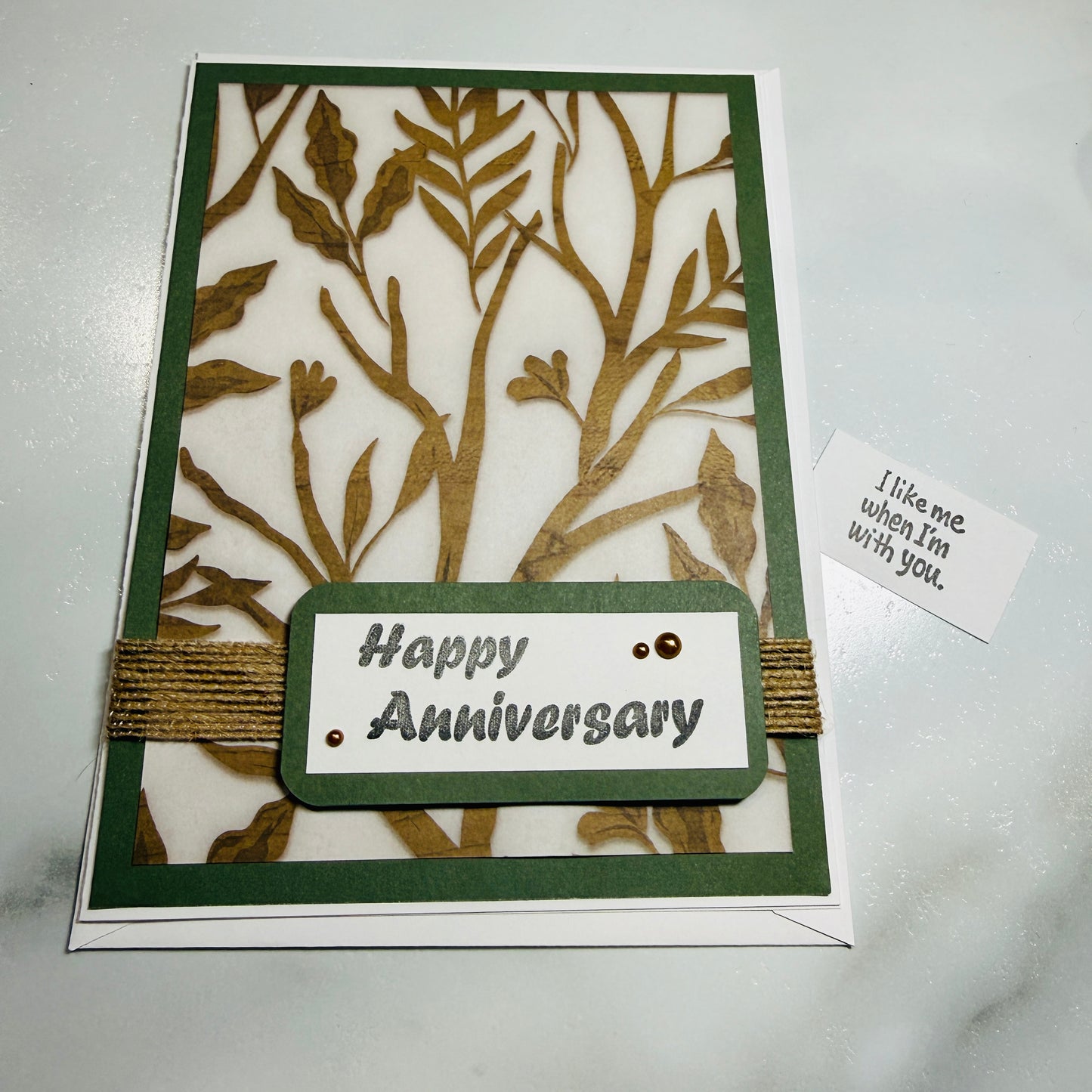 Handmade Anniversary Greeting Card