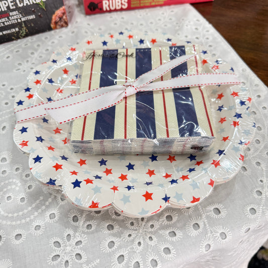 American Plate & Napkin Sets - Small
