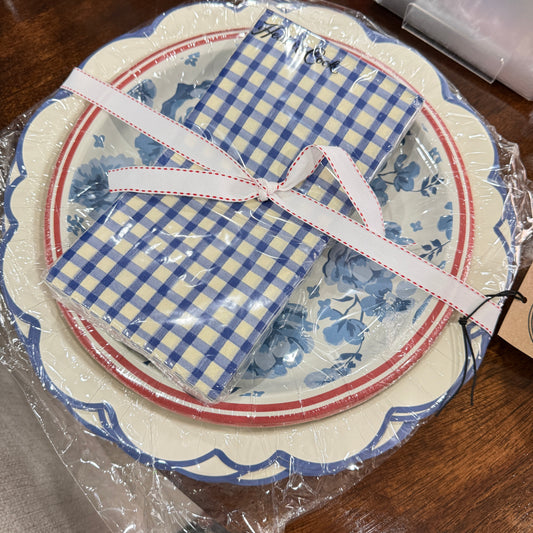 American Plates & Napkins Set