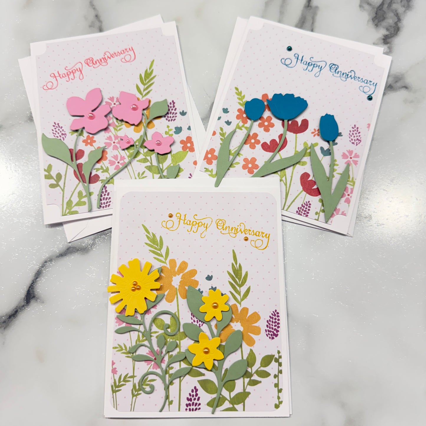Handmade Anniversary Greeting Card
