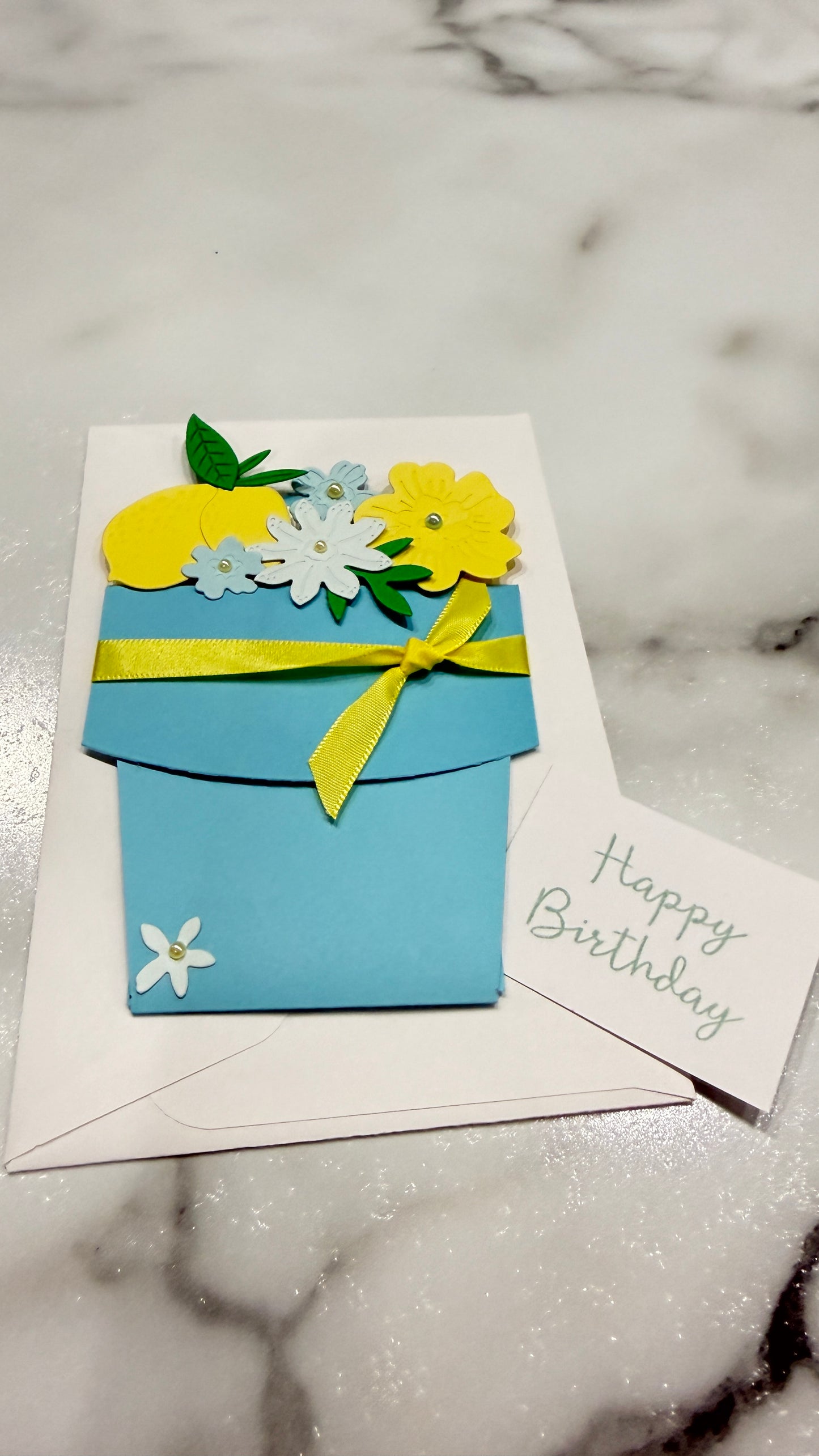 Handmade Flower Pot Greeting Card