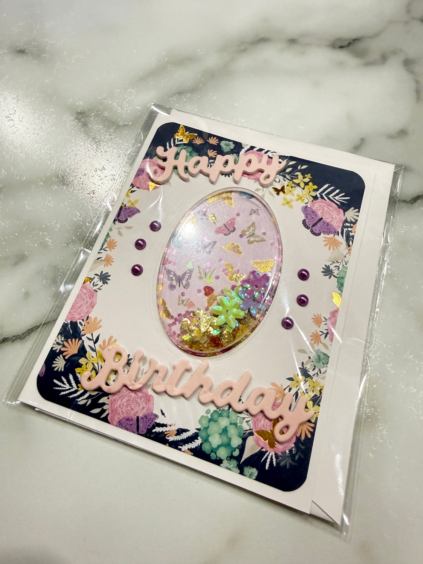 Handmade Shaker Greeting Card