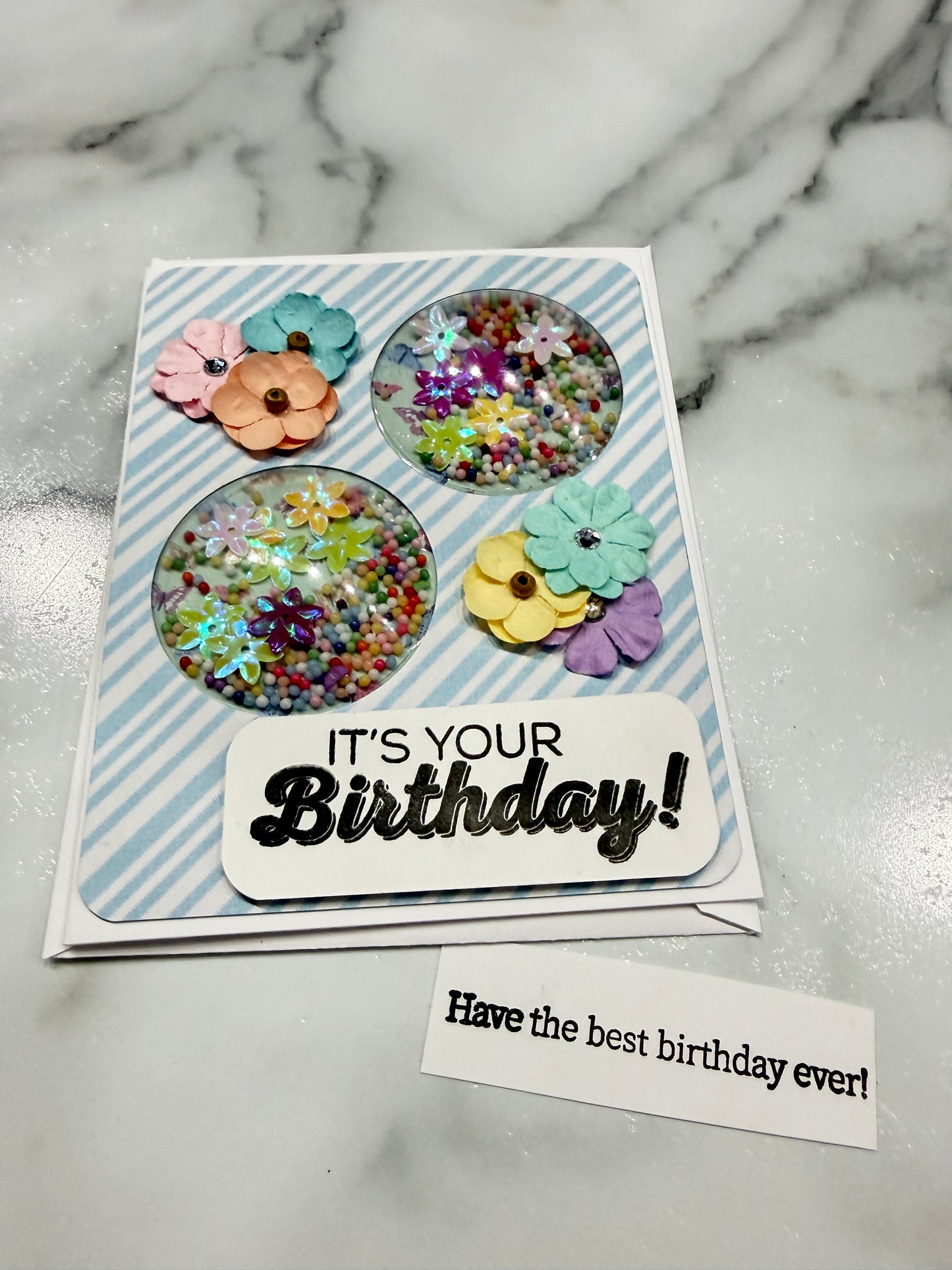 Handmade Shaker Greeting Card