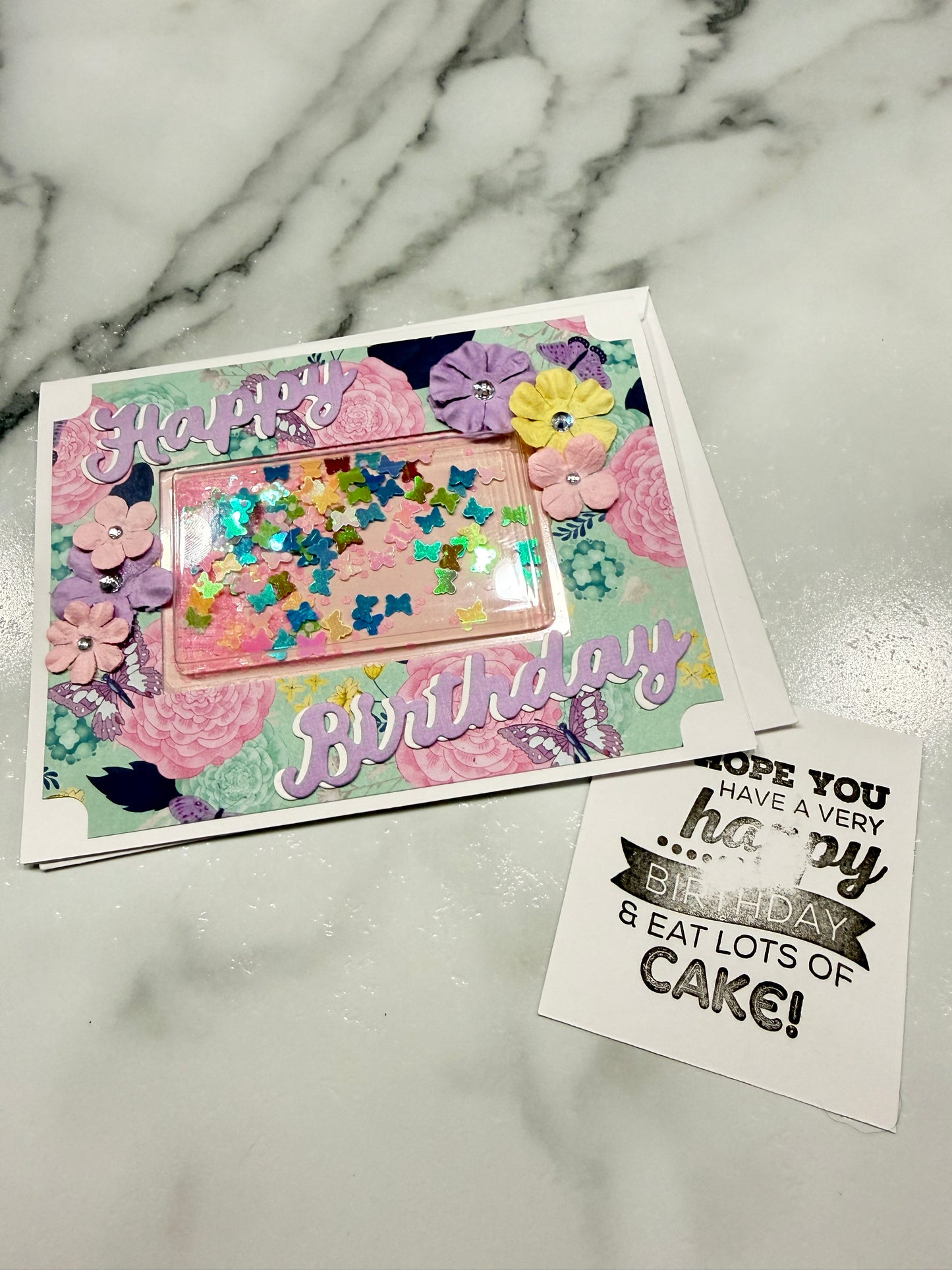 Handmade Shaker Greeting Card