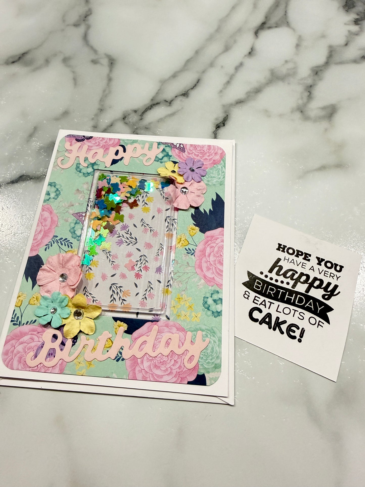 Handmade Shaker Greeting Card