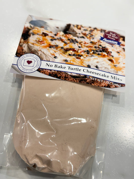 No Bake Turtle Cheesecake
