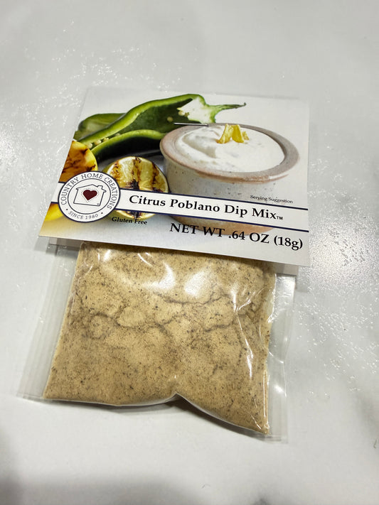 Mini Citrus Poblano Dip