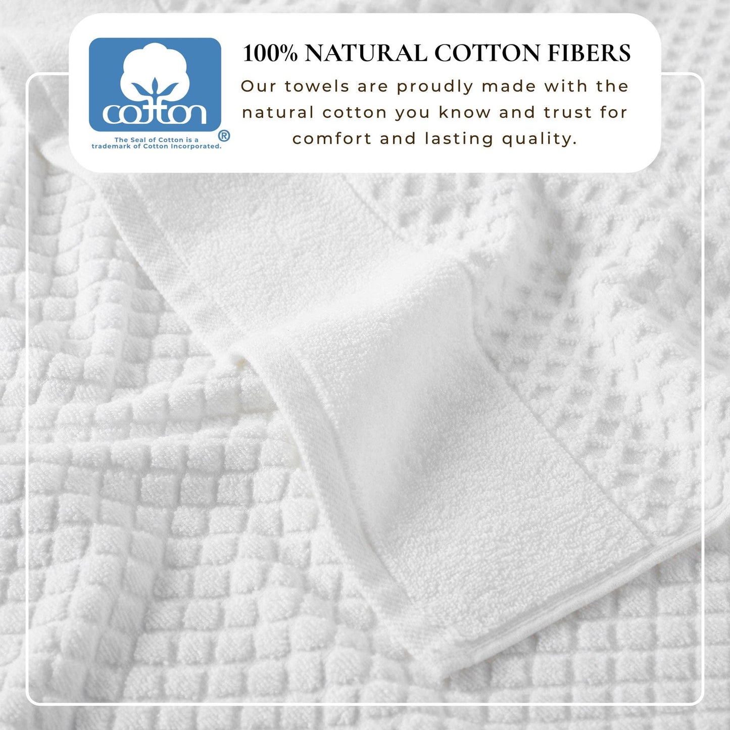 Grayson Collection - Luxury Diamond Waffle Cotton Bath Towel Collection