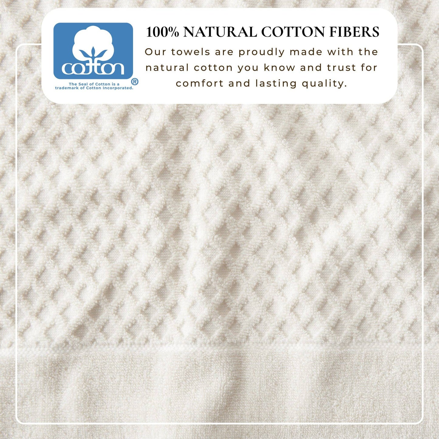 Grayson Collection - Luxury Diamond Waffle Cotton Bath Towel Collection