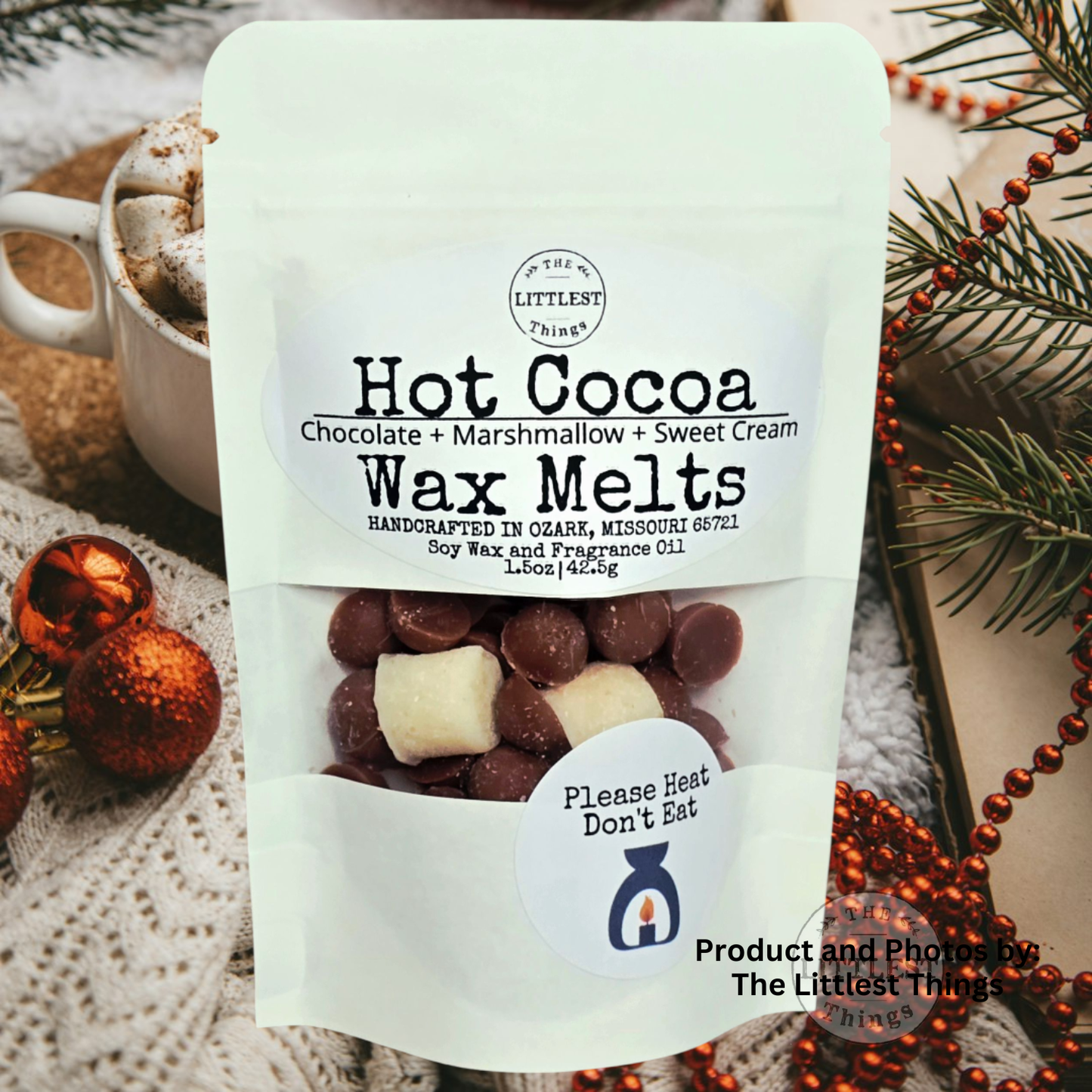 Hot Cocoa Wax Melts: 1.5oz