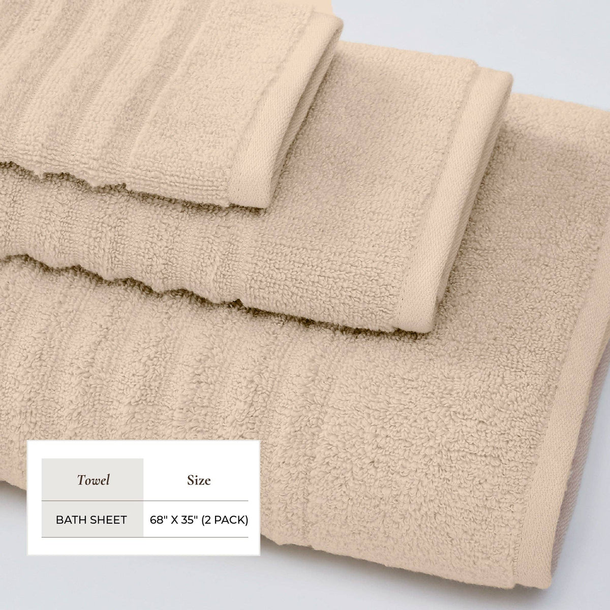 Karina Collection | Luxury Combed Cotton Bath Towel Set