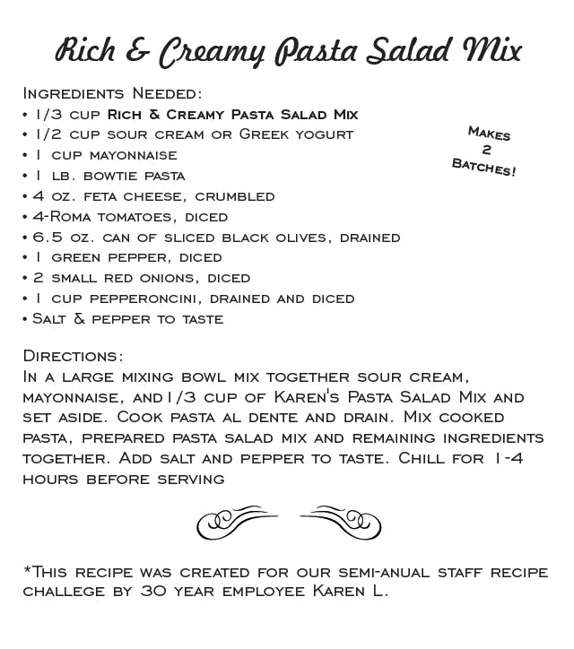 Rich & Creamy Pasta Salad Mix