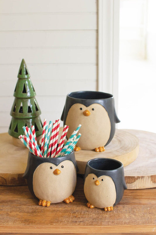Ceramic Penguin Planters
