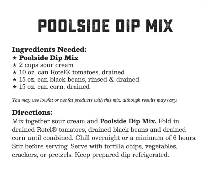 Poolside Dip Mix