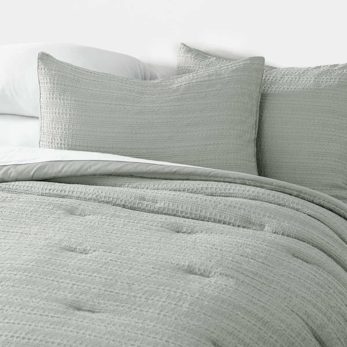 Waffle Textured Down-Alternative Comforter Set