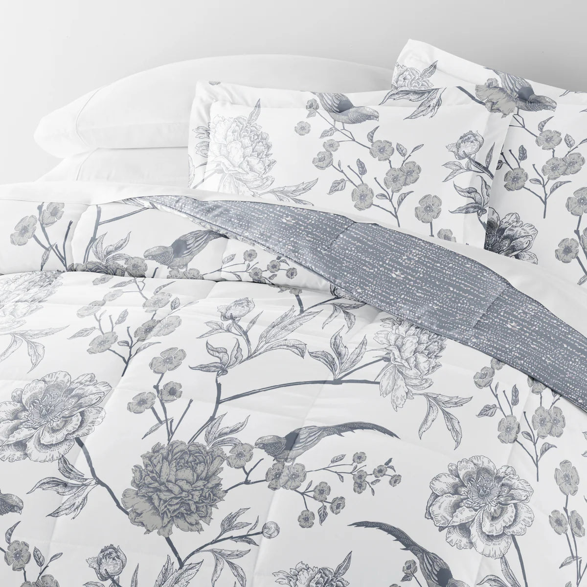 Molly Botanicals Reversible Patterned Down-Alternative Comforter Set