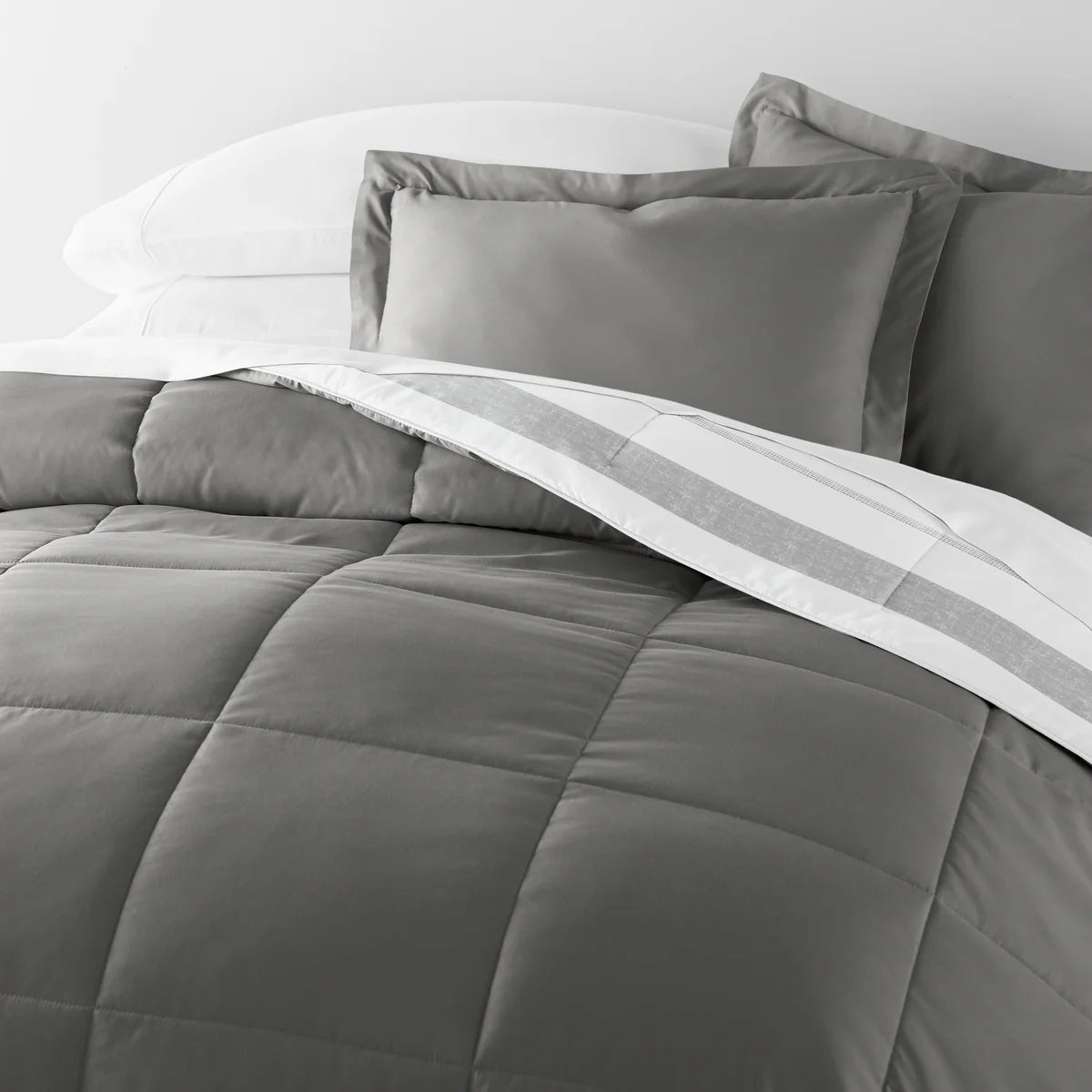 Stitched Stripe Comforter Set