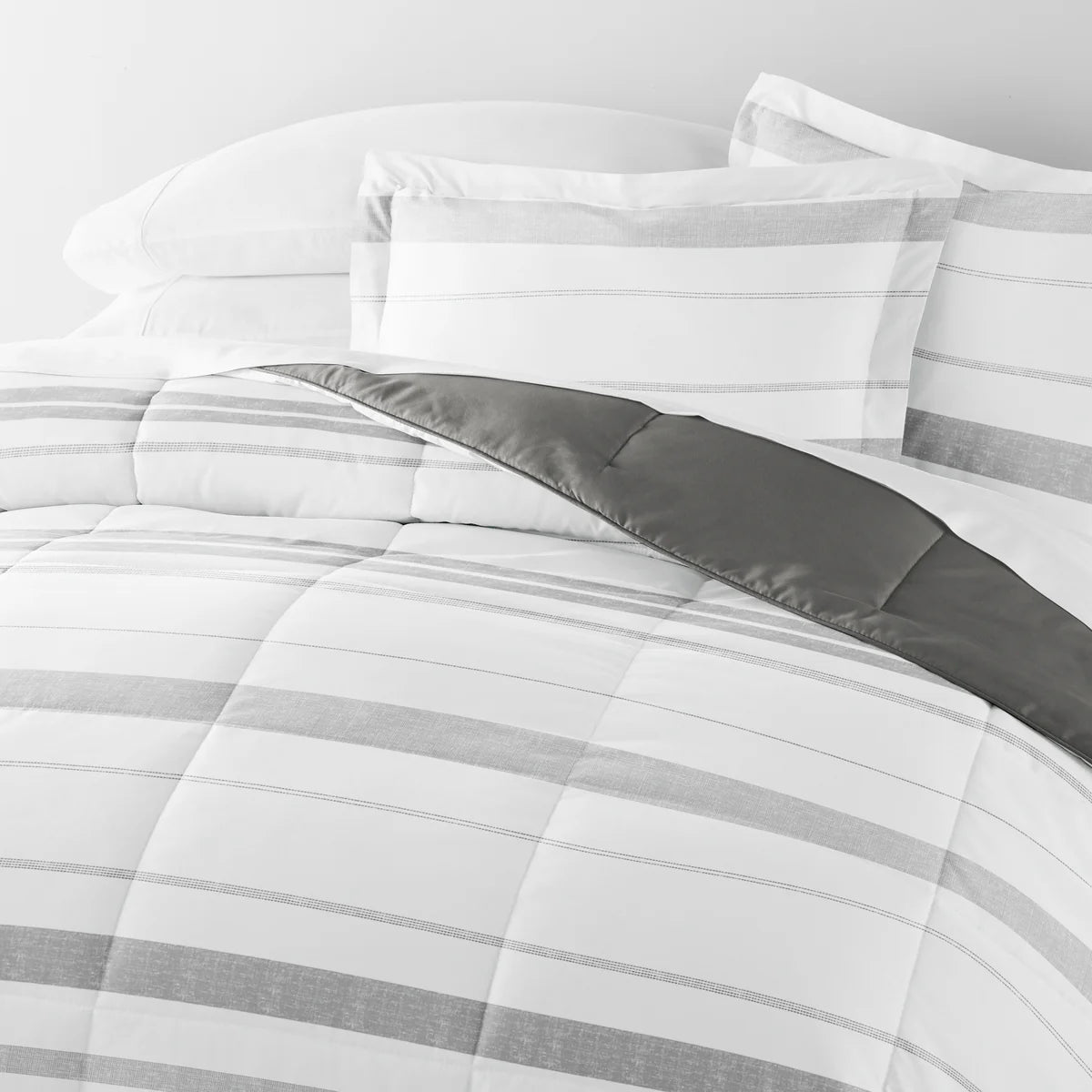 Stitched Stripe Comforter Set