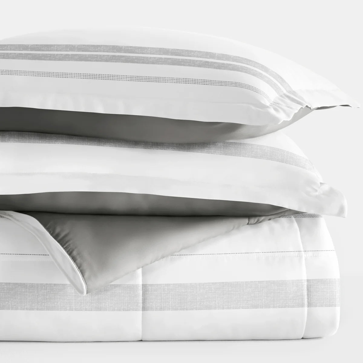 Stitched Stripe Comforter Set