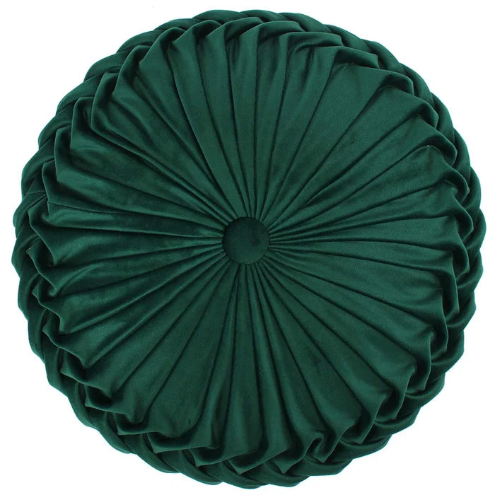 Kimpton Green Velvet Round Pillow