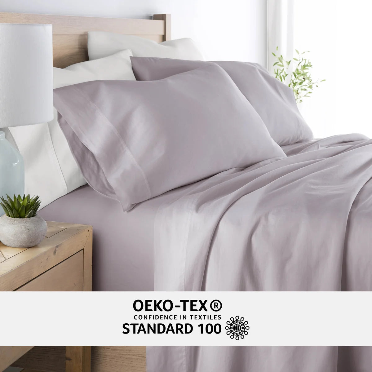 Long-Staple Cotton Sateen Sheet Set – Queen | Mauve