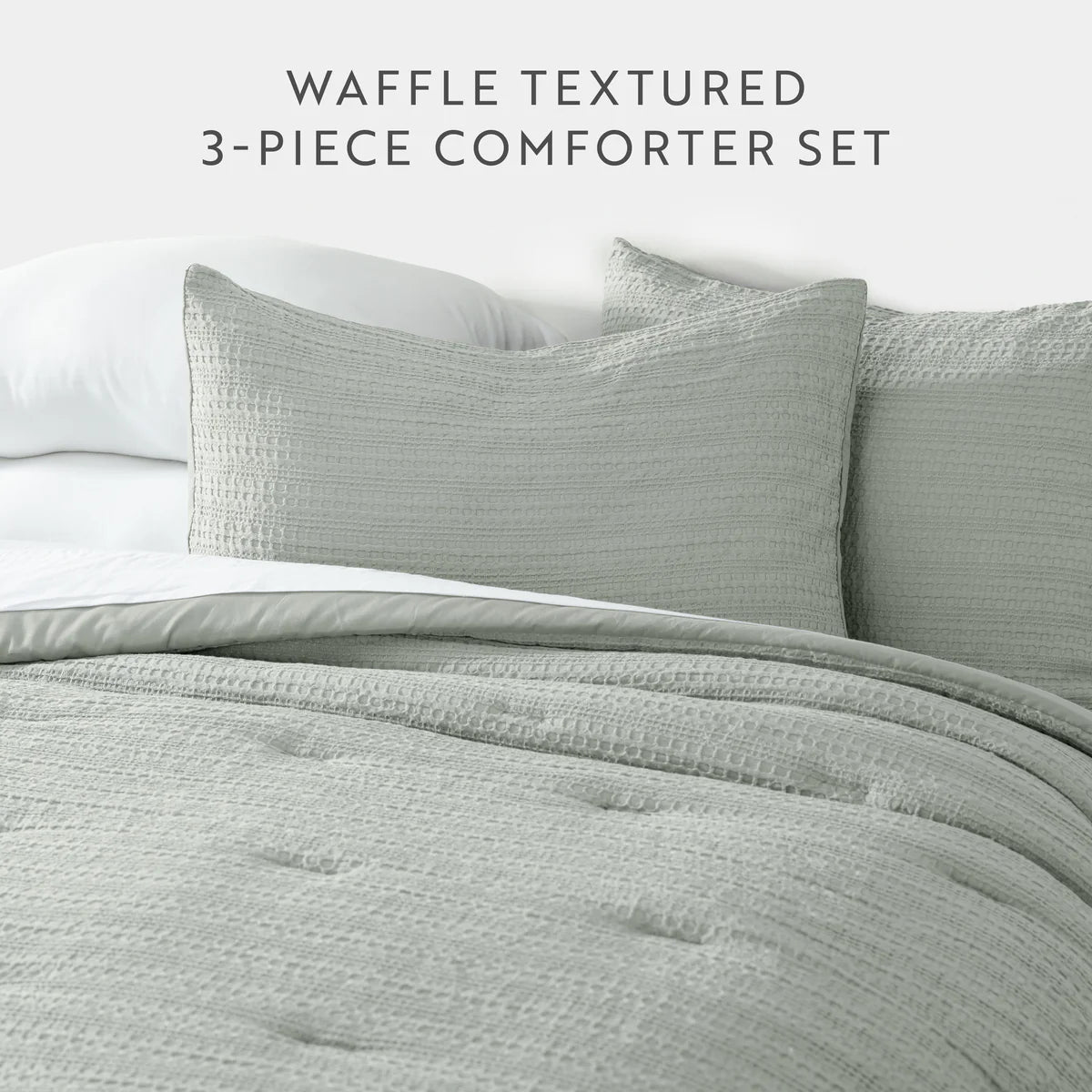 Waffle Textured Down-Alternative Comforter Set