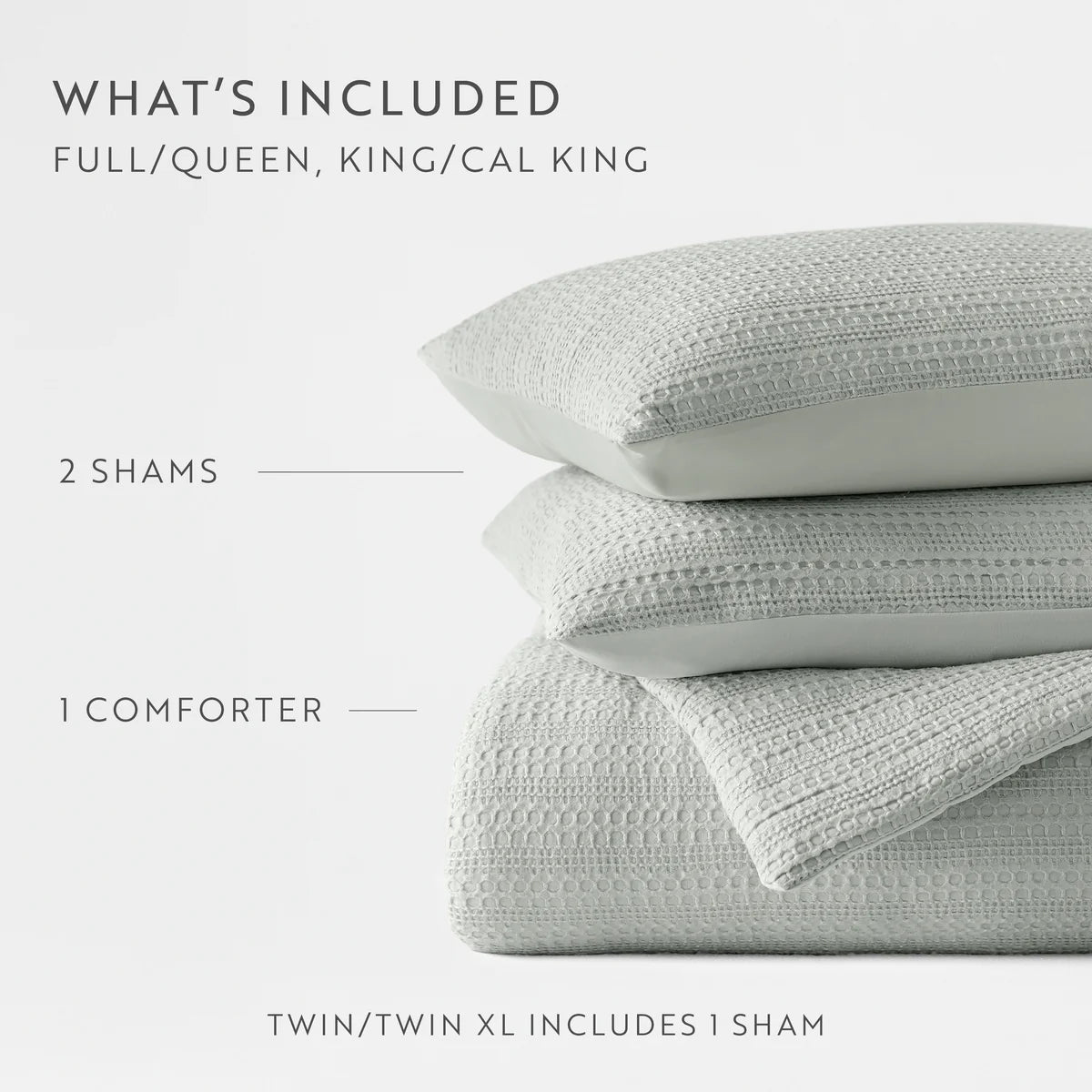 Waffle Textured Down-Alternative Comforter Set