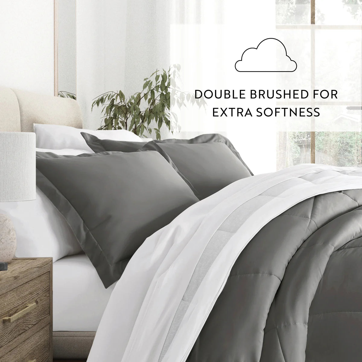 Stitched Stripe Comforter Set