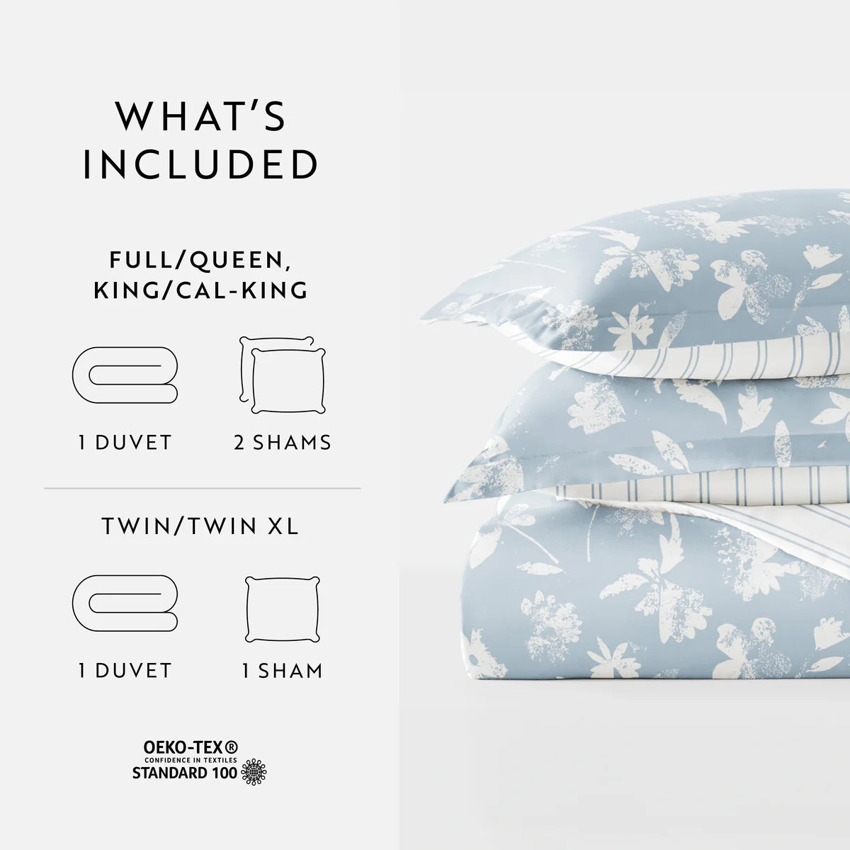 Reversible Country Home Patterned Duvet Cover Set