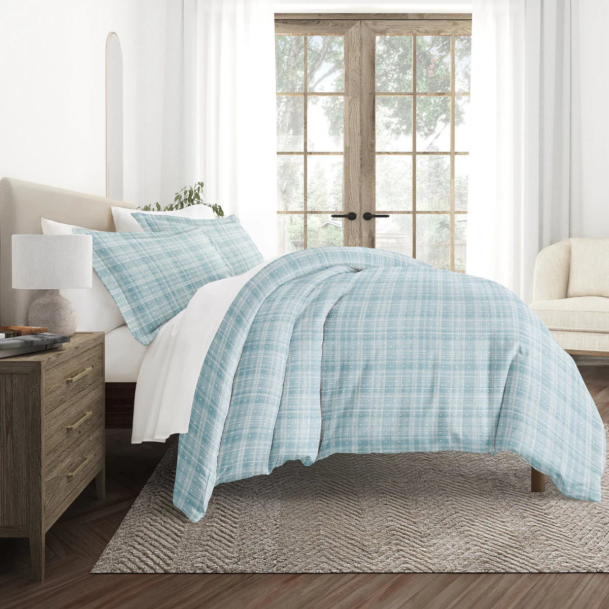 Polka Dot Patterned Duvet Cover Set