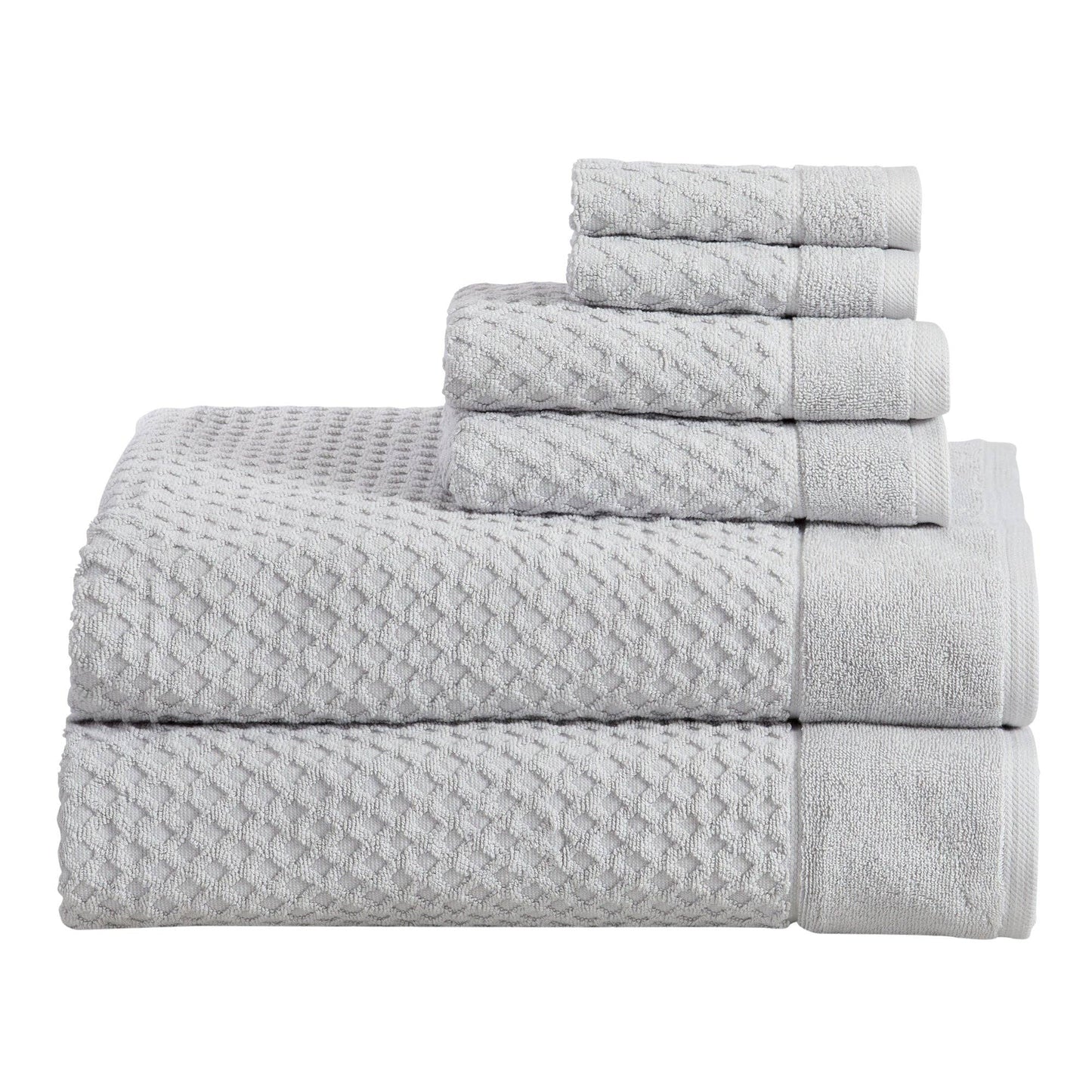 Grayson Collection - Luxury Diamond Waffle Cotton Bath Towel Collection