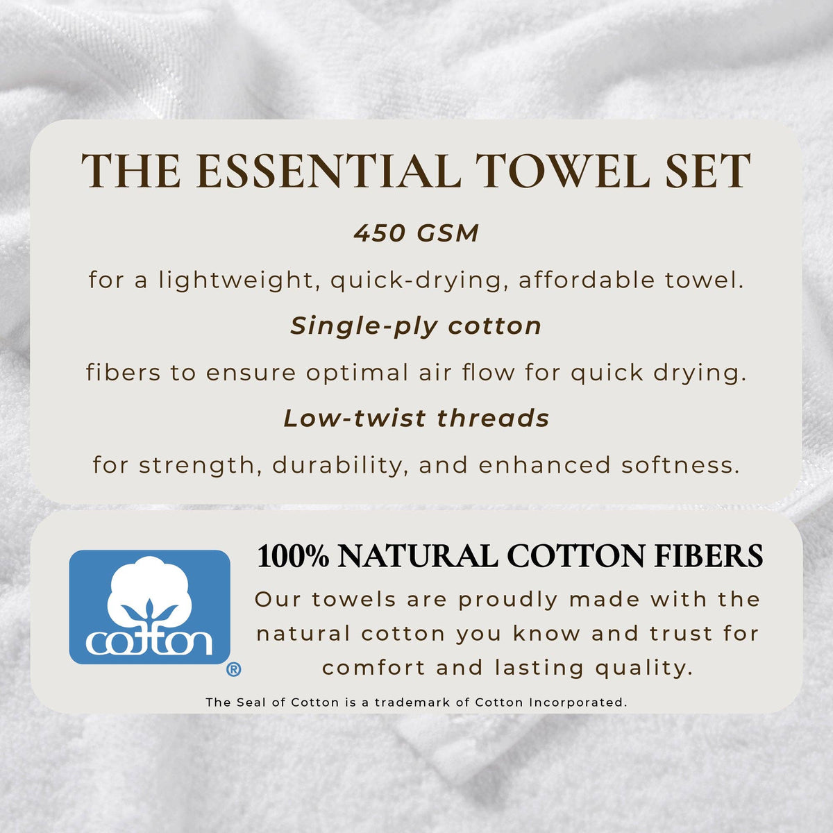 Cooper Collection | Cotton Terry Bath Towel Set