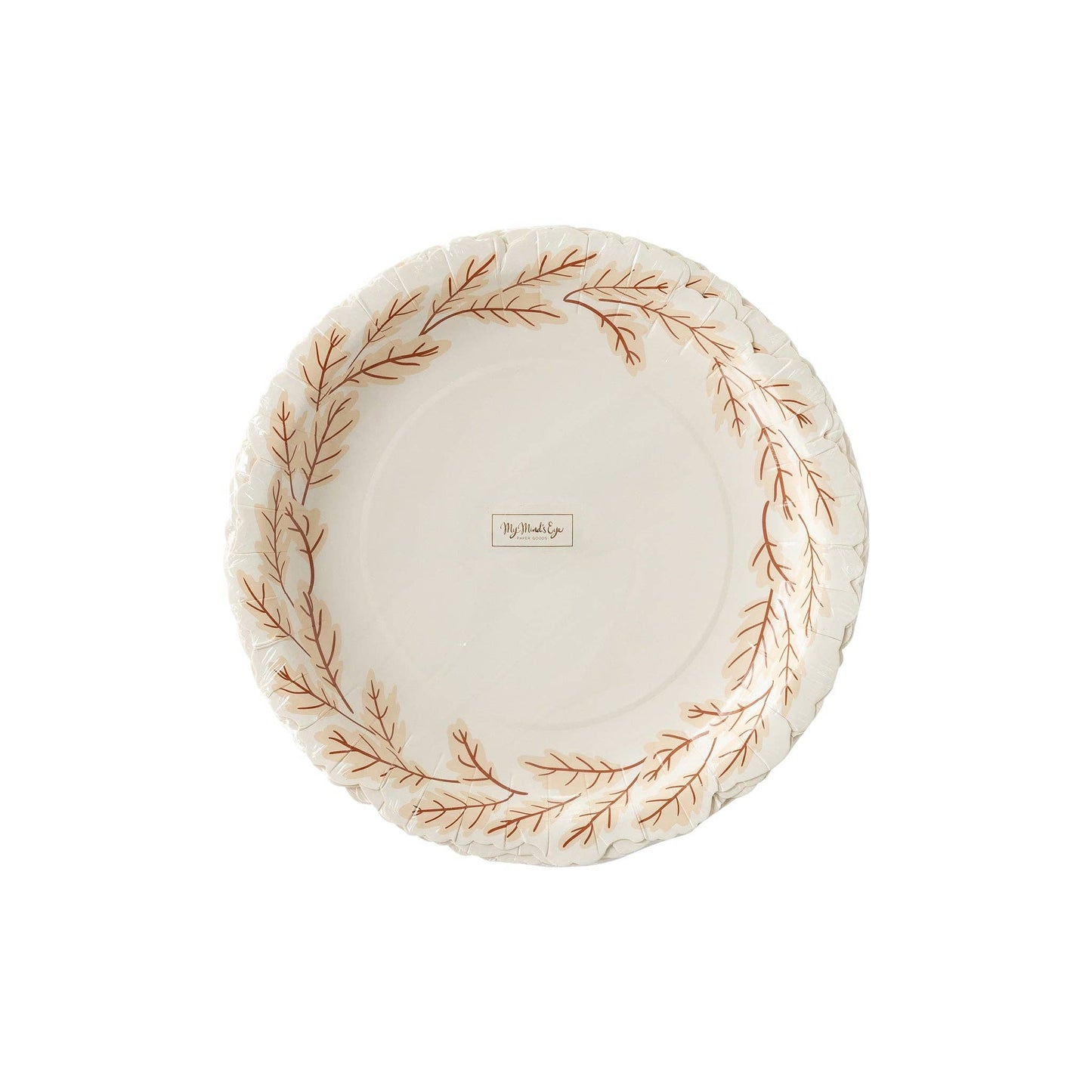 Harvest Leaves Wreath Shaped Dinner Plate