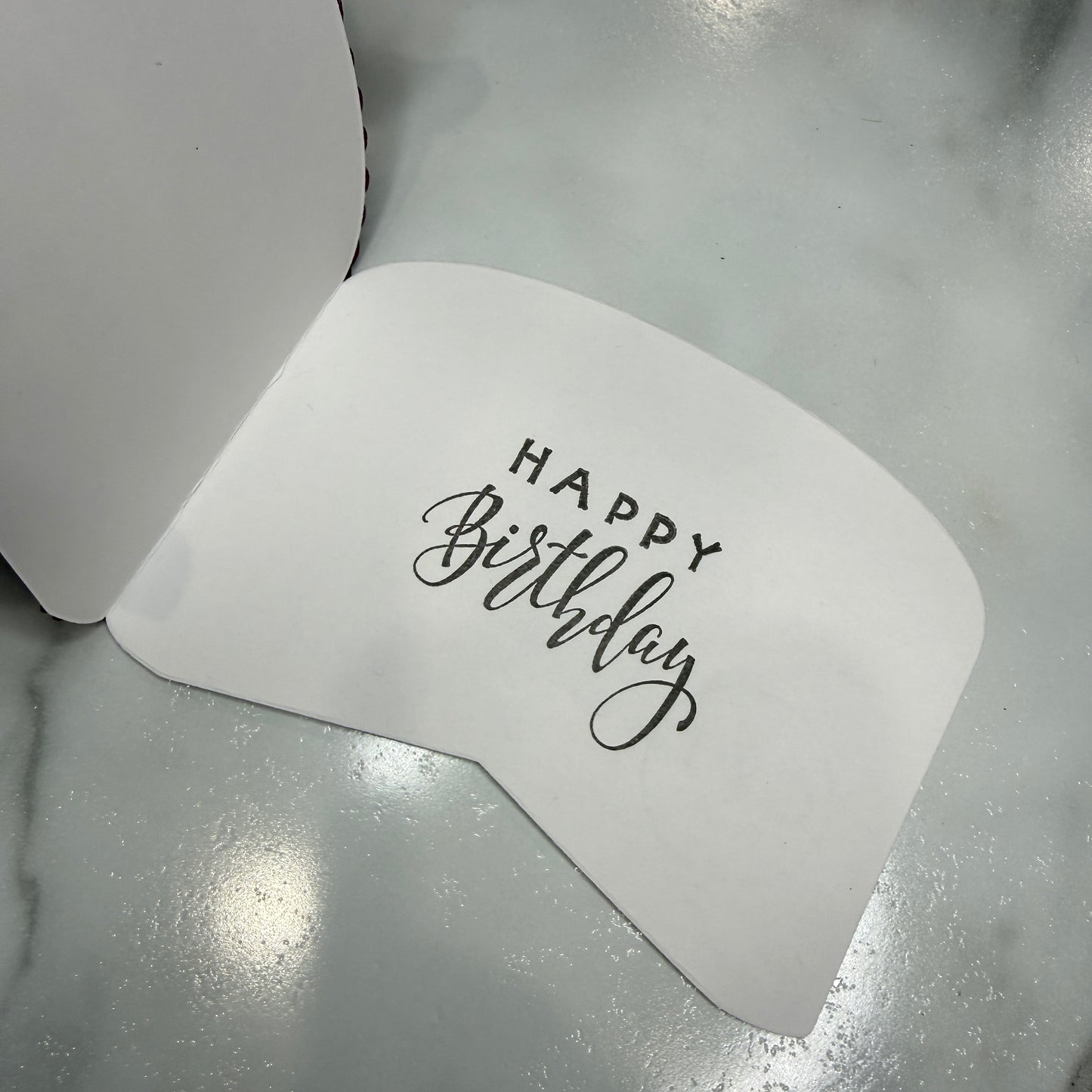Dark Purple Cake Birthday Card