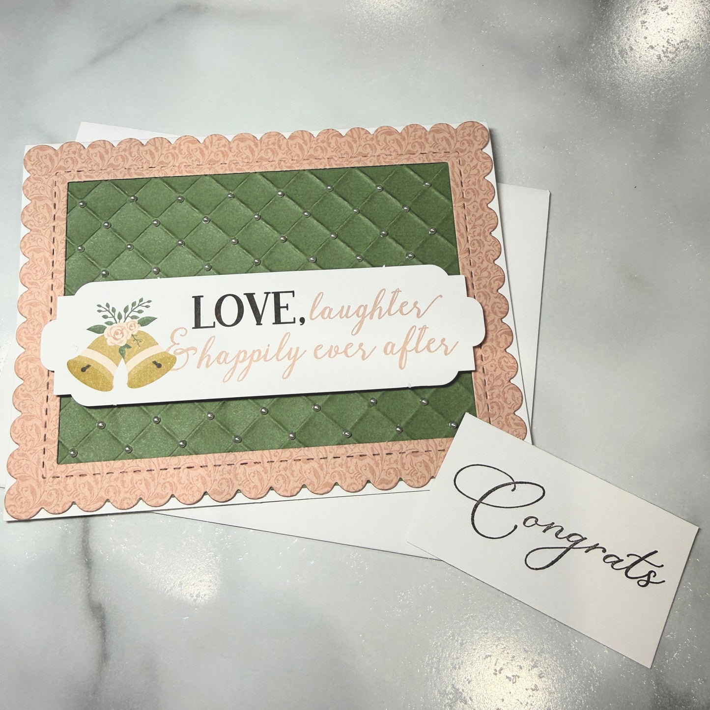 Love Laughter Happily Ever After Wedding Card