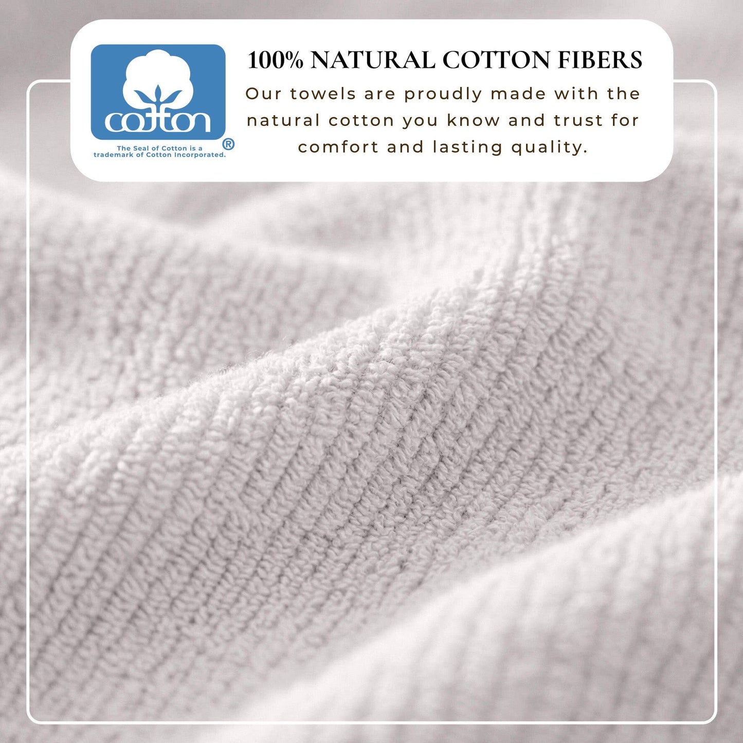Georgiana Collection - Turkish Cotton Ribbed 6-Piece Bath Towel Set
