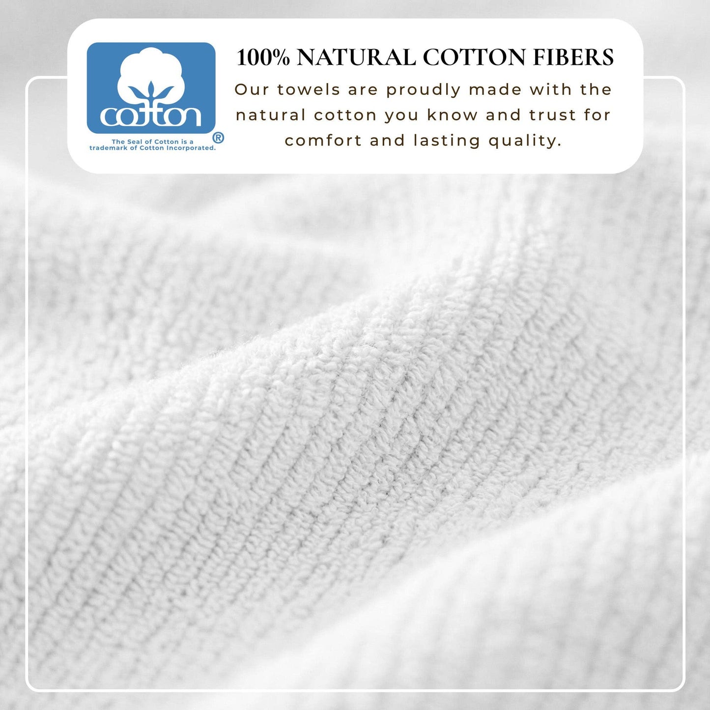 Georgiana Collection - Turkish Cotton Ribbed 6-Piece Bath Towel Set