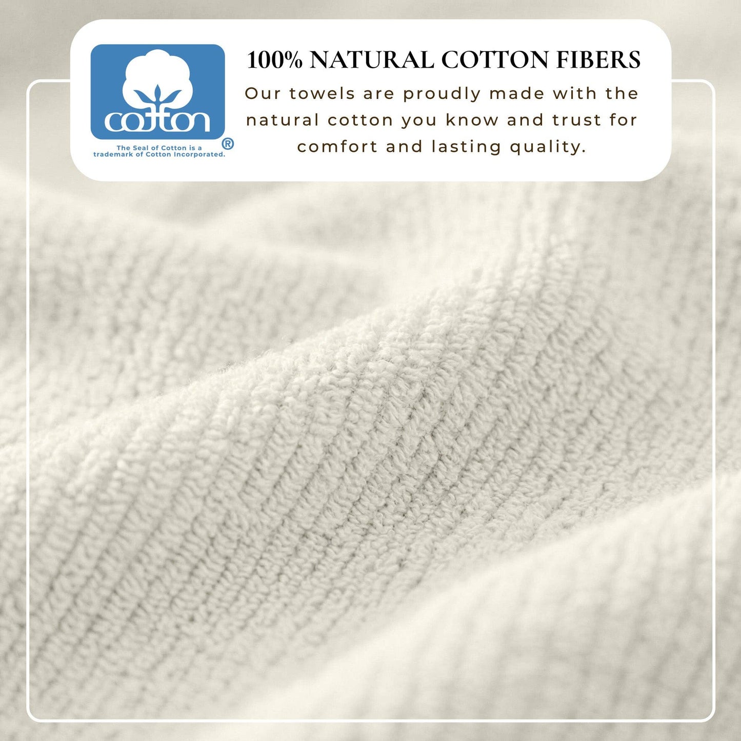 Georgiana Collection - Turkish Cotton Ribbed 6-Piece Bath Towel Set