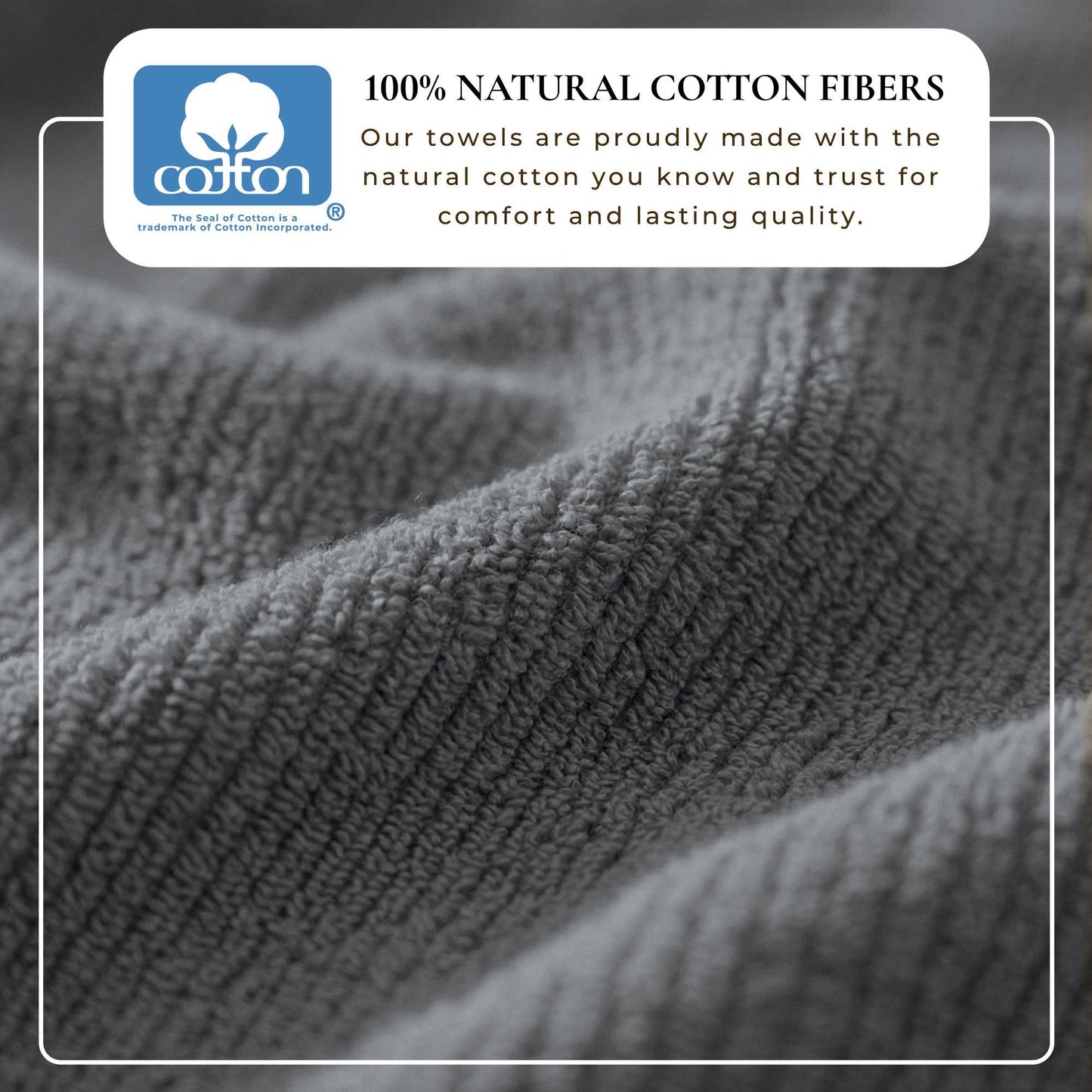 Georgiana Collection - Turkish Cotton Ribbed 6-Piece Bath Towel Set
