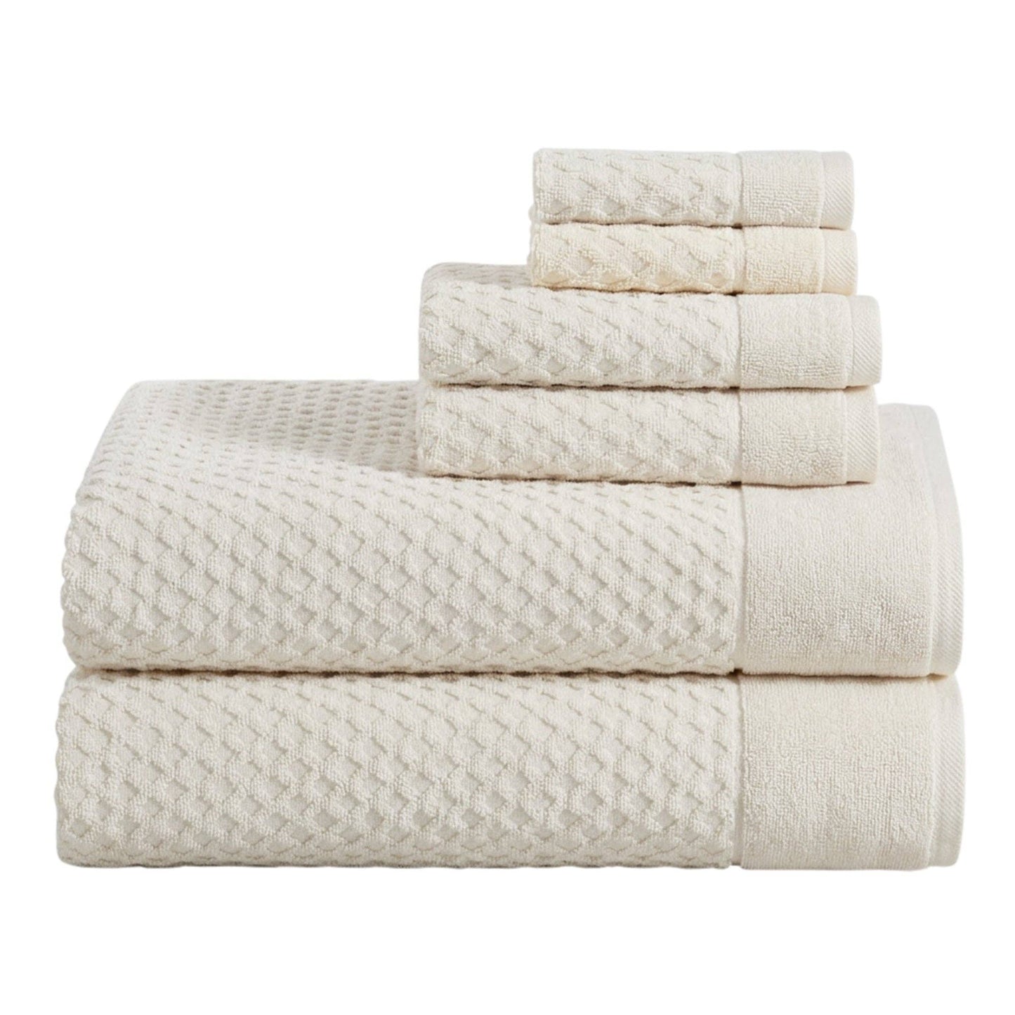 Grayson Collection - Luxury Diamond Waffle Cotton Bath Towel Collection